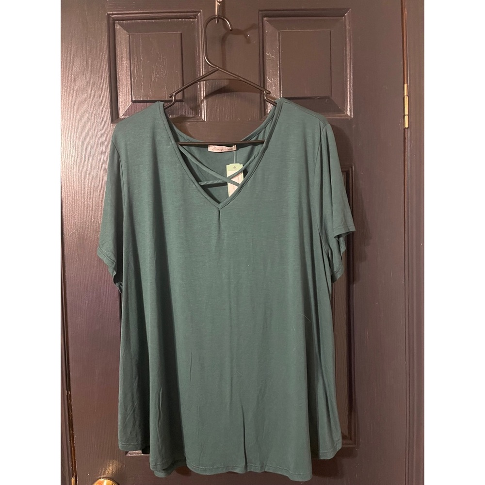 Teal Green Knit Top